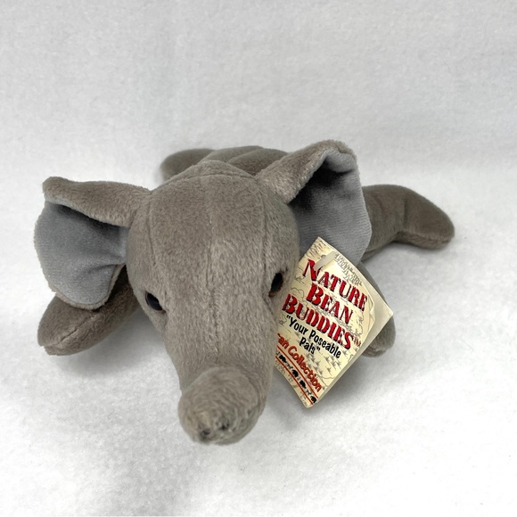Vintage Nature Bean Buddies Elephant Plush - Picture 2 of 11